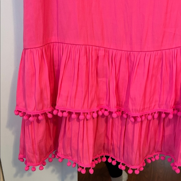 Lilly Pulitzer Bright Pink Pom Pom Dress - Picture 2 of 3